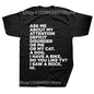 Funny ADHD T-Shirt – “Ask Me About My Attention Deficit Disorder” Graphic Tee | Casual Cotton Streetwear