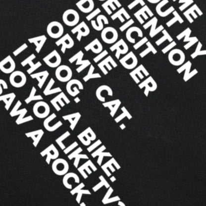 Funny ADHD T-Shirt – “Ask Me About My Attention Deficit Disorder” Graphic Tee | Casual Cotton Streetwear