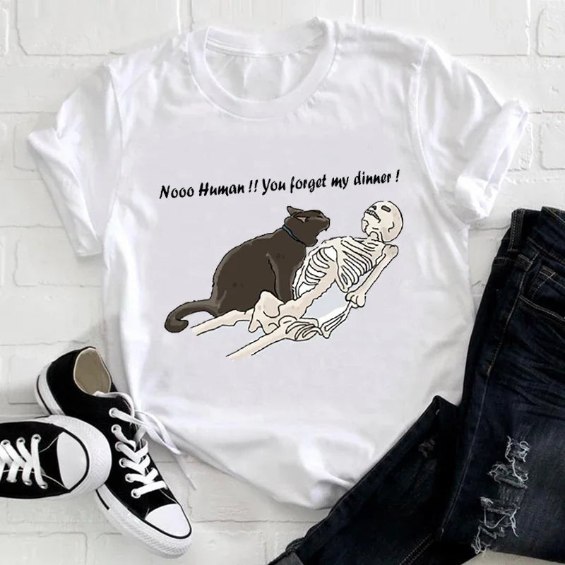 Cat Graphic T-Shirt – Cute Funny Animal Print Tee | Aesthetic Y2K Streetwear | Casual Graphic T-Shirt 2025 Streetwear Y2K