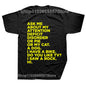 Funny ADHD T-Shirt – “Ask Me About My Attention Deficit Disorder” Graphic Tee | Casual Cotton Streetwear